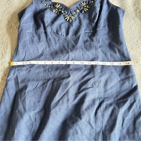 INC International Concepts Jeweled Cocktail, Semi Formal Navy Sheath Mini Dress - Picture 10 of 10